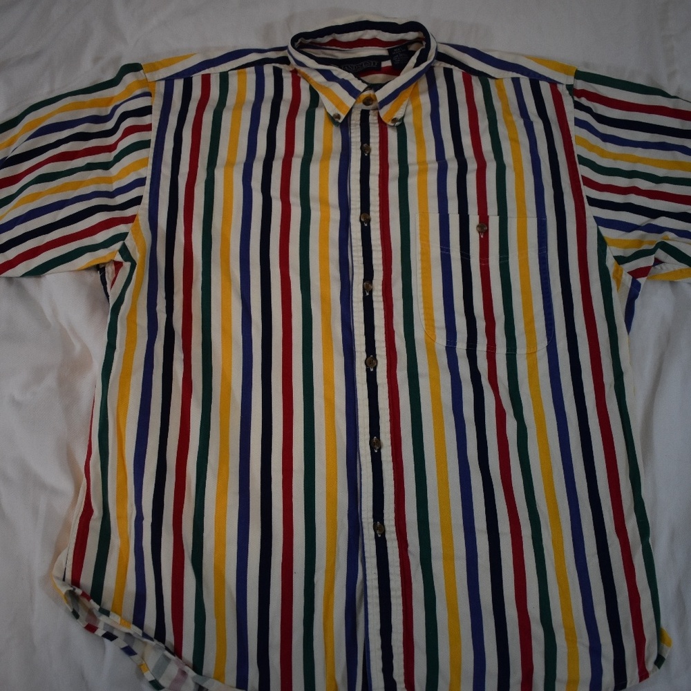 Lands' End Striped collar shirt